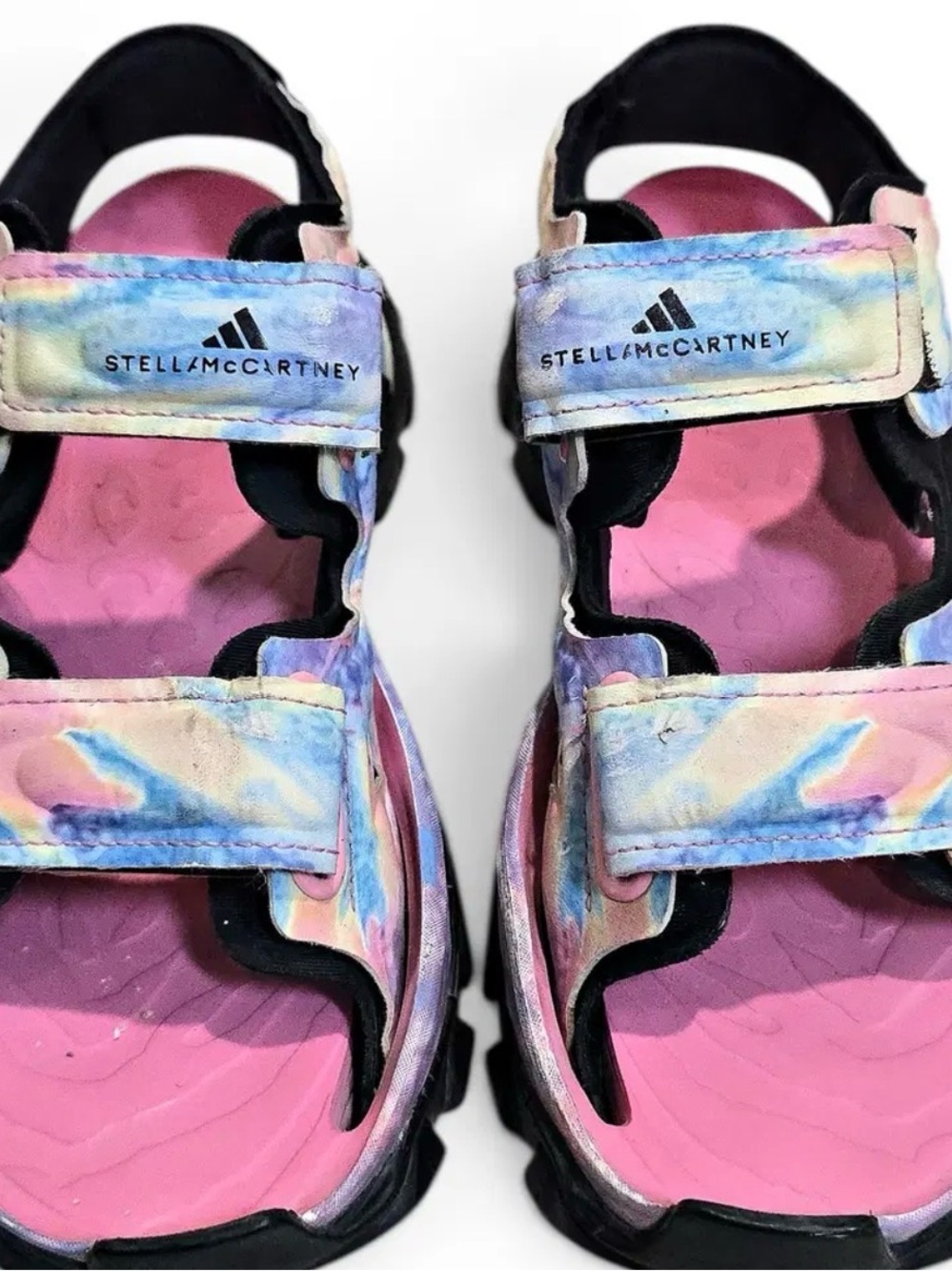 Adidas Stella McCartney Hika Pastel Tie-Dye Sandals